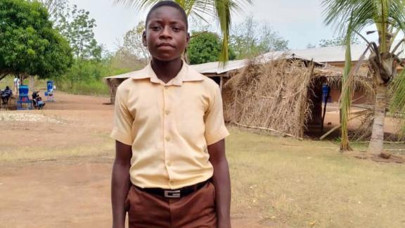 Cephas joined a health club in his school set up by Plan International and is now a champion for girls' rights