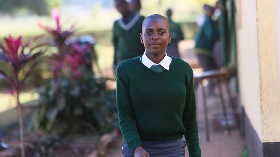 Sylvia is back at school, but paying the fees remains a challenge for her family