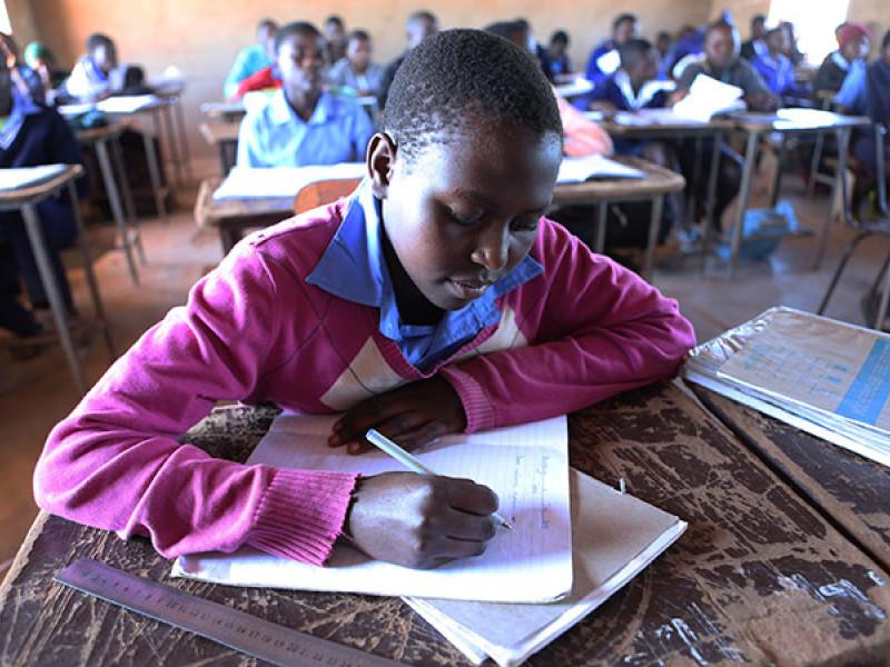 In Zimbabwe, Patience has returned to school after Cyclone Idai, but worries about the future. "My grandfather is unable to earn enough money for both food and our school fees," she explains.