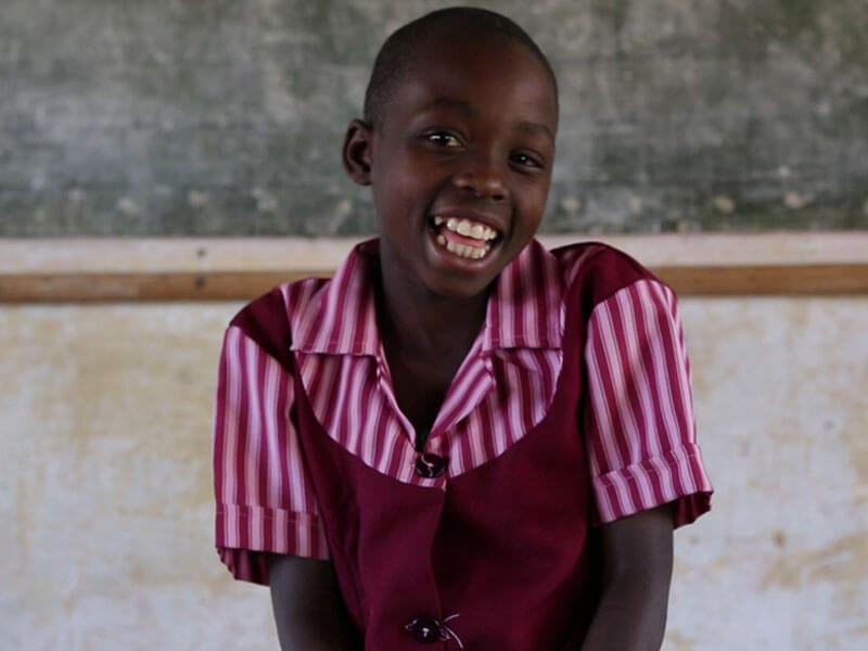 “If I could meet the sponsors, I will be happy, clean and wearing a presentable uniform. I would like to tell them: ‘Thank you very much’.” Eudel, 8, Zimbabwe, sponsored child.